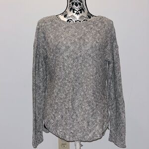 Banana Republic boatneck sweater gray/white size XS